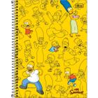 Caderno Espiral Capa Dura Universitário 1 Matéria Simpsons 80 Folhas - Tilibra