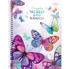 Caderno Espiral Capa Dura Universitário 10X1 Daisy 160 Folhas Pacote com 4 - Tilibra