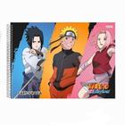 Caderno Espiral Cartografia Sd 60 folhas Naruto - São Domingos