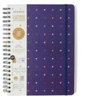 Caderno Espiral Cicero Bossa Nova Pautado Pontos Azul 160 Fls 20x28