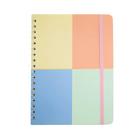 Caderno Espiral Cicero Pastel Block Pautado 17x24 Color Block 80 Folhas