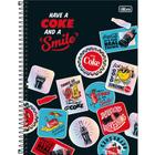 Caderno Espiral Coca-Cola Connect - Coke and Smile - 160 Folhas - Tilibra