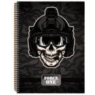 Caderno Espiral Force One 400 Folhas Com Arame Capa Dura