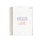 Caderno Espiral La Creme Hello Jandaia 1 Matéria 80 Folhas