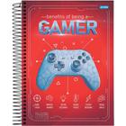 Caderno Espiral Player 1 - Gamer - 80 Folhas - Jandaia