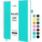 Caderno espiral RETTACY A5 College Ruled 300 páginas azul Tiffani