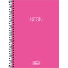 Caderno Espiral Tilibra Neon Pink 1/4 Pautado 80 Folhas 302741