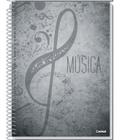 Caderno espiral universitário de música 96 folhas credeal