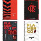 Caderno Espiral Universitário Flamengo Sortido 1 Matéria 80 Folhas - Foroni