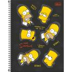 Caderno Espiral Universitário Simpsons - Homer e Bart - 80 Folhas - Tilibra