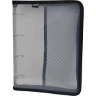 Caderno Fichario Argolado PVC Transparente C/ Ziper A Escolha