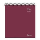 Caderno Flip Neutro Colors 10 Matérias 160Fls Vinho - Tamoio