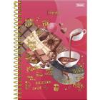 Caderno Foroni universitário cupcake espiral 80 folhas