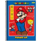 Caderno Foroni universitário Mario Bros 200x275mm 80 folhas