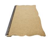 Caderno Grande 98 Folhas Trabalhado Capa Mdf