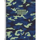 Caderno Hide Camuflado Azul - 80 folhas - Tilibra