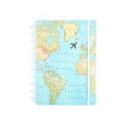 Caderno Inteligente A5 By Gocase Mapa Mundi Azul CIA52095