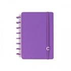 Caderno inteligente a5 com 60f pautadas e com 20f sem pauta all purple - cia52089