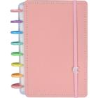 Caderno inteligente agenda a5 rainbow rose permanente