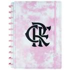 Caderno Inteligente Grande Flamengo Rosa 80fls