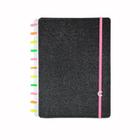 Caderno inteligente grande Lets Glitter Neon Black CIGD4145