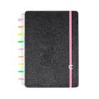 Caderno Inteligente Lets Glitter Neon Black Médio