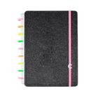 Caderno Inteligente Lets Glitter Neon Black Médio