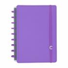 Caderno inteligente medio com 60f pautadas e com 20f sem pauta all purple - cimd3089