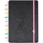 Caderno Inteligente Medio LETS Glitter Neon BLACK