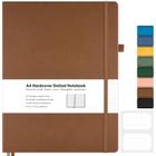 Caderno Journal MALEDEN A4 - Capa Dura Pontilhada Marrom