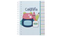 Caderno Livro de Caligrafia A5 C/ Atividades Infantil Capa Dura e Wire-o - 200 Páginas - Art Paper da Bá