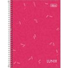 Caderno Lunix - 160 Folhas - Rosa Pink - Tilibra