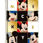 Caderno Mickey Espiral Colegial Capa Dura 80 Folhas Cube