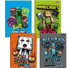 Kit 2 Cadernos Espiral Minecraft + Caderno Desenho Minecraft