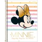 Caderno Minnie Capa Dura 10 Matérias 160 Folhas Listras