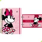 Caderno Minnie Smart e Mini Fichario Minnie Mouse Rosa Dac