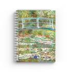 Caderno Monet "Pontes" Capa Dura com Toque Aveludado, 160 Páginas Pautadas, 20x14cm