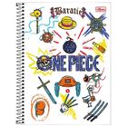 Caderno One Piece Pirata Capa Dura Espiral 1 Matéria Escolar