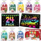 Caderno Party Favors FEREDO KIDS Christmas Scratch Art x24