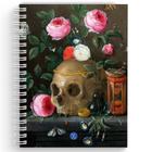 Caderno Pautado A5 - Fábrica de Pôster - Capa Dura 160 Páginas 20x14cm - Wire-o - Vanitas Still Life