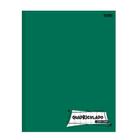 Caderno Pedagógico Brochura C.D. 40 fls Quadriculado 1x1cm Verde - São D. 2