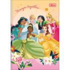 Caderno Pequeno Brochura 1/4 Princesas 80 Folhas Capa Dura Costurado Tilibra Personagens Desenho