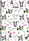 Caderno (Pequeno) Brochura 1/4 Ursinho Panda My Friend 80 Folhas Costurado Animativa