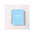 Caderno Planner A5 Profissão Professora Planejamento Azul Personalizado Capa Dura Wire-o Papelaria Escolar Fofa - Art Paper da Bá