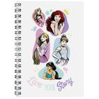 Caderno Princesas Tam Grande Arame 160 Folhas Escolar