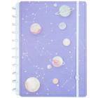 Caderno Purple Galaxy By Gocase Grande Caderno Inteligente