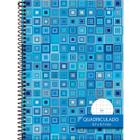 Caderno quadriculado 7x7 espiral 80 folhas capa dura Foroni