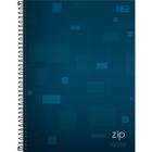 Caderno quadriculado 7x7 espiral capa dura zip 80 folhas Tilibra