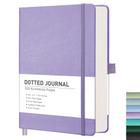 Caderno RETTACY Bullet Dotted A5 com 320 páginas numeradas roxo