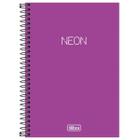 Caderno sem pauta 1/4 Neon Tilibra